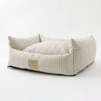 All Season Gingham Check Cushion Bed