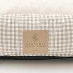All Season Gingham Check Cushion Bed