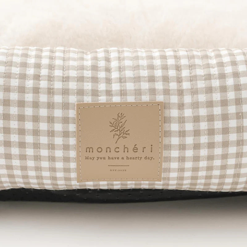 All Season Gingham Check Cushion Bed