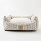 All Season Gingham Check Cushion Bed