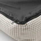 All Season Gingham Check Cushion Bed