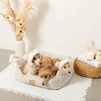 All Season Gingham Check Cushion Bed