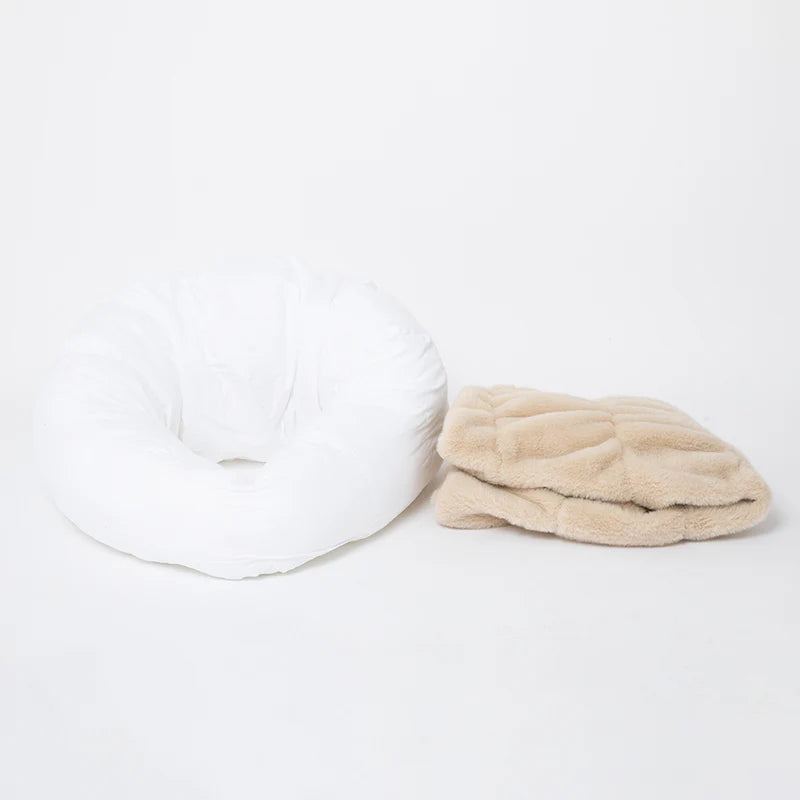 Croissant Style Fur Bed