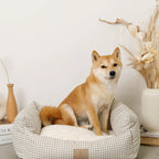 All Season Gingham Check Cushion Bed